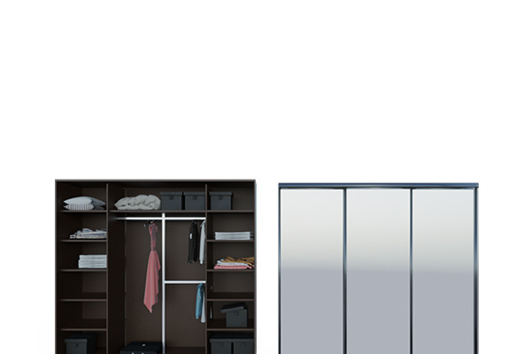 Шкаф с полками 250х240х60см